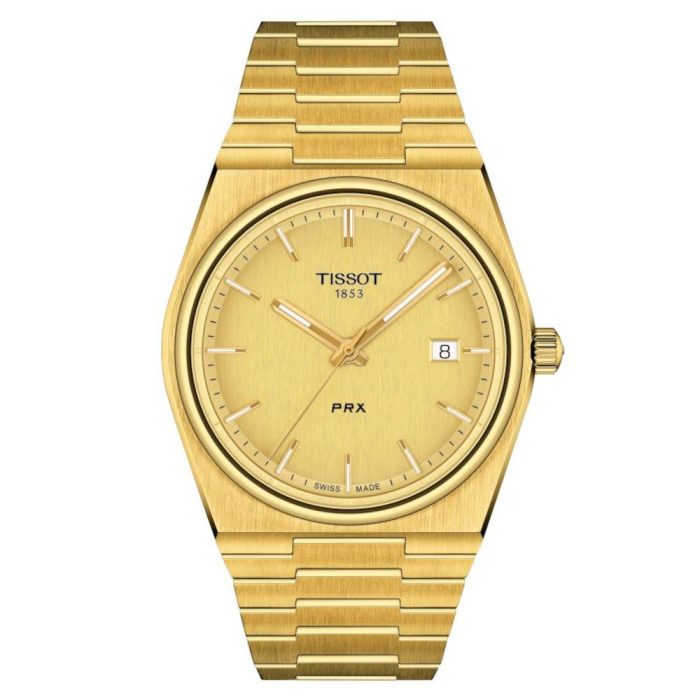 Tissot T-Classic PRX Gold Stainless Steel Bracelet T1374103302100