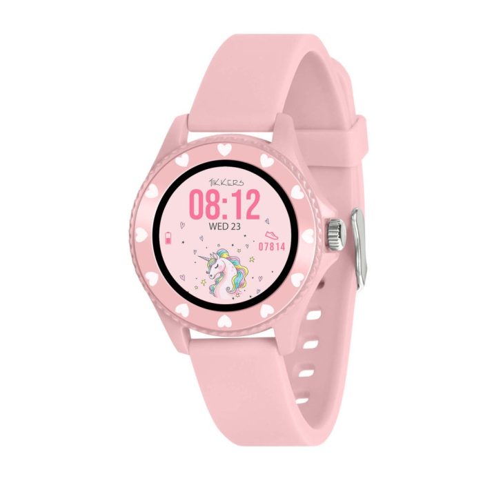 Tikkers Series 34 Pink Silicone Strap Smartwatch TKS34-0022