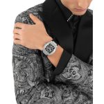 Philipp Plein The Hexagon Phantom Black Rubber Strap PWPUA0524