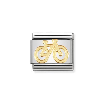 NOMINATION COMPOSABLE CLASSIC LINK BIKE IN 18K GOLD 030108/04