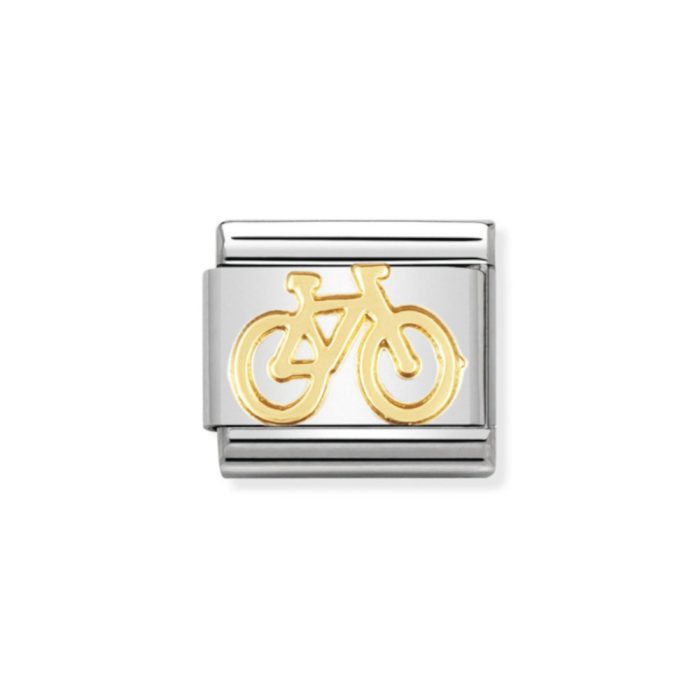 NOMINATION COMPOSABLE CLASSIC LINK BIKE IN 18K GOLD 030108/04