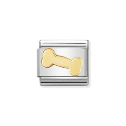 NOMINATION COMPOSABLE CLASSIC LINK BONE IN 18K GOLD 030110/09