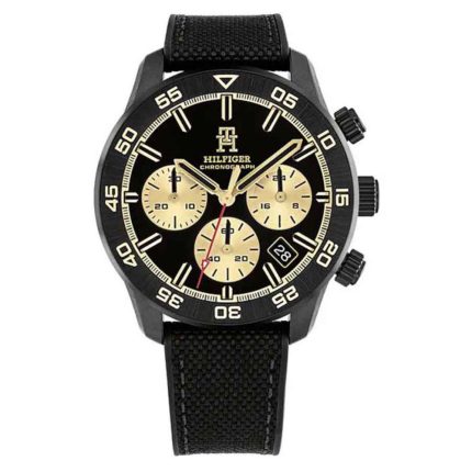 Tommy Hilfiger TH85 Chrono Black Rubber Strap Chronograph 1792182