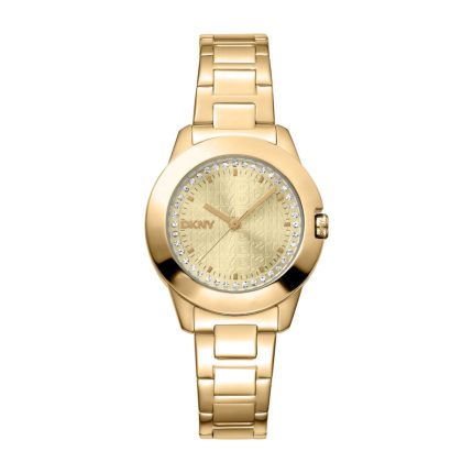 Dkny Park Ave Logo Gold Stainless Steel Bracelet DK1L021M0055