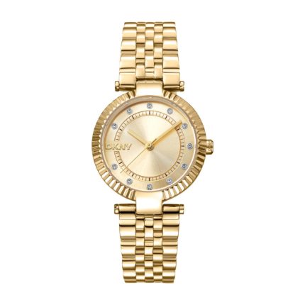 Dkny Essential Glitz Gold Stainless Steel Bracelet DK1L042M0055